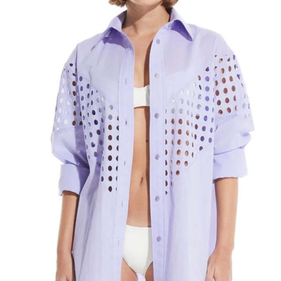 SOLID & STRIPED Tops - Solid & Striped cutout shirt